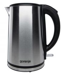 Gorenje Электрочайник, 1,5л, двойные стенки, Strix контроль, нерж.