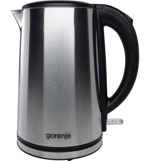 Gorenje Электрочайник, 1,5л, двойные стенки, Strix контроль, нерж.