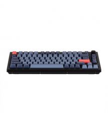 Keychron Клавиатура механическая V1 Max 84Key, Gateron Jupiter Banana, WL/BT/USB-A, QMK, Hot-swap, Knob, EN/UKR, RGB, черный