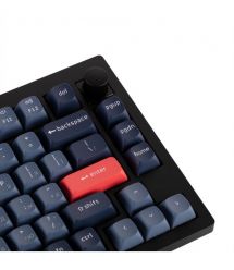 Keychron Клавиатура механическая V1 Max 84Key, Gateron Jupiter Banana, WL/BT/USB-A, QMK, Hot-swap, Knob, EN/UKR, RGB, черный