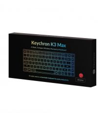 Keychron Клавиатура механическая K3 Max 84Key, Gateron MX 2.0 Red, WL/BT/USB-A, QMK, Hot-swap, EN/UKR, RGB, черный