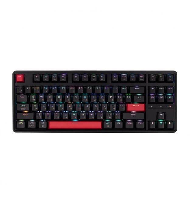 Keychron Клавиатура механическая C3 Pro 87Key, K pro Brown, USB-A, QMK, Hot-swap, EN/UKR, RGB, черный