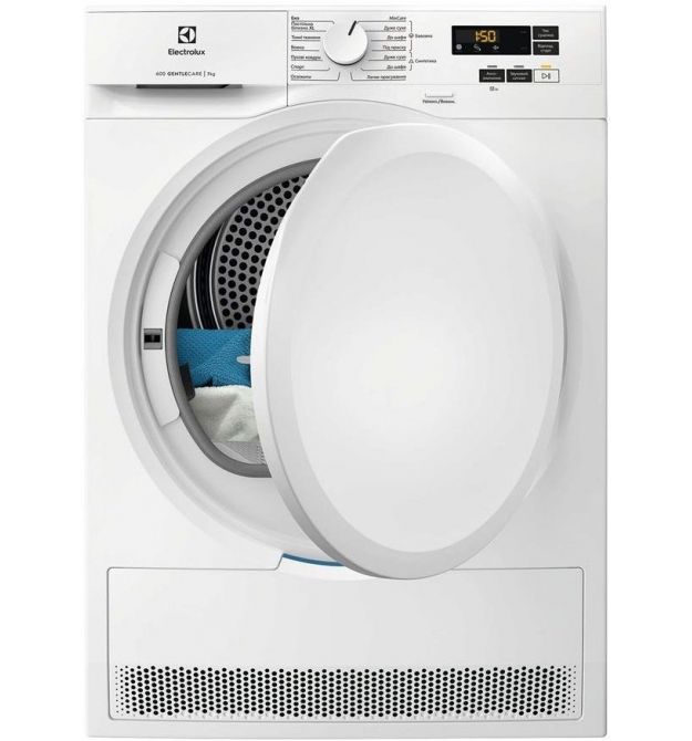 Electrolux Сушильная машина тепловой насос, 7кг, A++, 64см, дисплей, белый