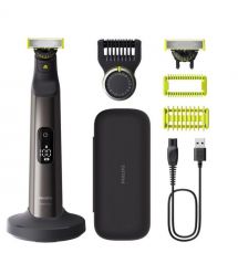 Philips Бритва електр. OneBlade Pro 360, Li-Ion, сух.+влажн., индикатор заряда, твердый чехол, сталь, черный