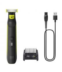 Philips Бритва електр. OneBlade Pro, Li-Ion, сух.+влажн., индикатор заряда, сталь, черный