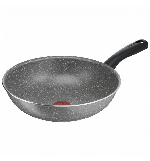 Tefal Сковорода Вок Cook Natural, 28см , алюминий, бакелит, серый