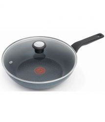 Tefal Сковорода ВОК з кришкою Generous Cook, 28см, алюминий, бакелит, стекло, черный