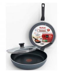 Tefal Сковорода с крышкой Generous Cook, 28см, алюминий, бакелит, стекло, черный