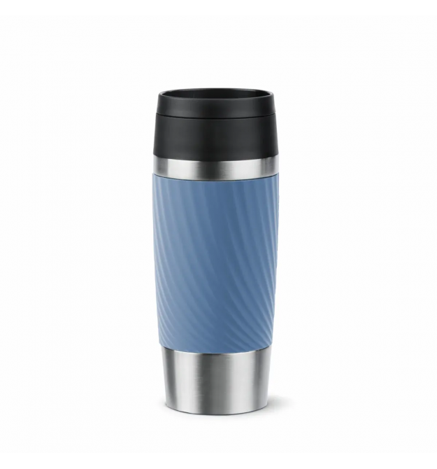 Tefal Термочашка Travel Mug Classic Twist, 360мл, нержавеющая сталь, голубой