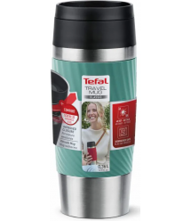 Tefal Термочашка Travel Mug Classic Twist, 360мл, нержавеющая сталь, зеленый