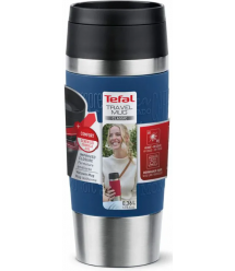 Tefal Термочашка Travel Mug Classic, 360мл, нержавеющая сталь, синий