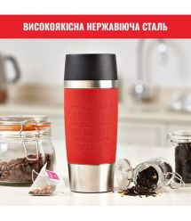 Tefal Термочашка Travel Mug Classic, 360мл, нержавеющая сталь, красный