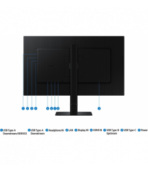 Samsung Монитор 27" S80UD HDMI, DP, USB, USB-C, MM, IPS, 3840x2160