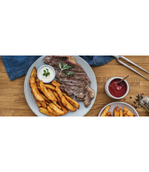 Tefal Мультипечь EasyFry&Grill XXL, 1830Вт, чаша-6.5л, сенсорное управл., 8 програм, пластик, серо-синий