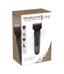 Remington Триммер One для бороды, усов,головы, тела, носа и ушей, акум., насадок-18, сталь, черный