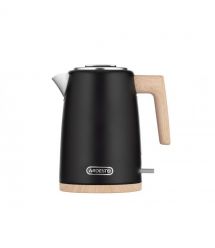 ARDESTO Электрочайник EKL-F420WWD, 1.7л, металл, мат, Strix, черный