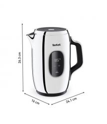 Tefal Электрочайник Majestuo 1.5л, с двойными стенками, 9 темп.реж, сенс. управл., нерж. сталь