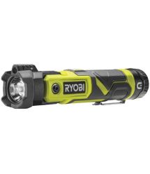 Ryobi Фонарь ручной аккумуляторный USB Lithium RLP4-120G, 4В, 2А·ч, 640лм, 3 функции ос