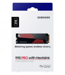 Samsung Твердотельный накопитель SSD M.2 2TB PCIe 4.0 990PRO + радиатор