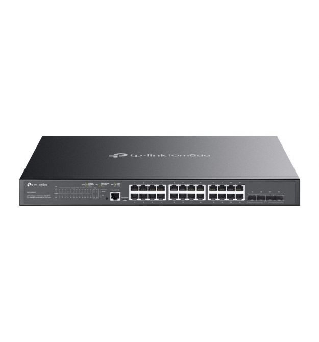 TP-Link Коммутатор SG3428XMP 24xGE (24xPoE), 4xSFP+, 384Вт, Керований L2