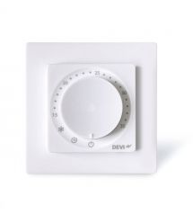 DEVI Терморегулятор DEVIreg Room +4...45° механический программируемый Bluetooth встроенный 16A 230В белый