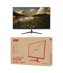 2E Монитор 31.5" D3224B 2xHDMI, DP, IPS, 2560x1440, 75Hz, 5ms, FreeSync