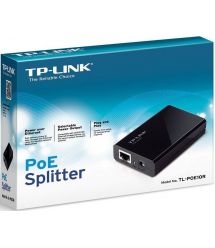 TP-Link PoE-Сплиттер POE10R 1xGE, 1xGE PoE PD, 15.4Вт