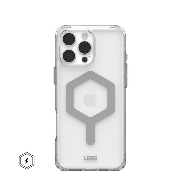 UAG Чехол для iPhone 16 Pro Max, Plyo Magsafe, Ice/Silver