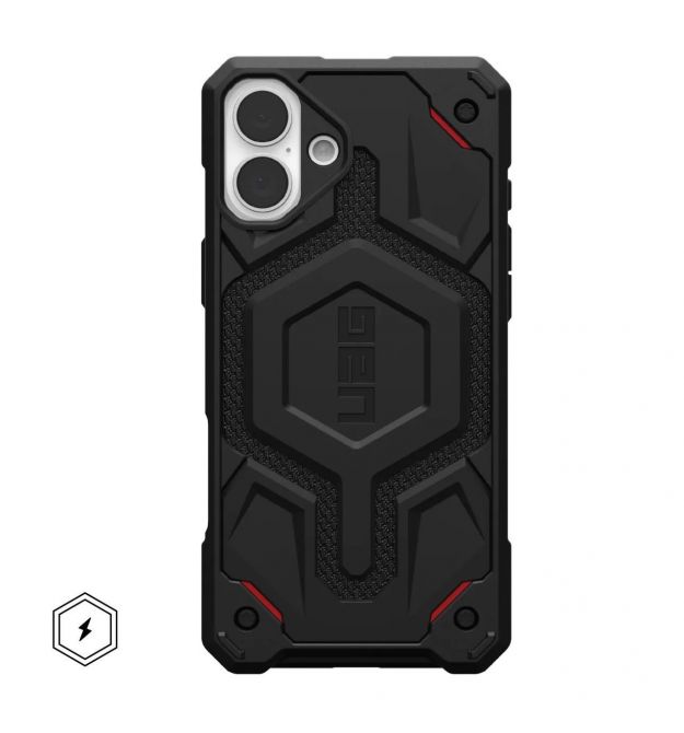 UAG Чехол для iPhone 16, Monarch Pro Magsafe, Kevlar Black