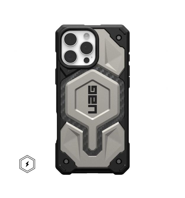 UAG Чехол для iPhone 16 Pro Max, Monarch Pro Magsafe, Titanium