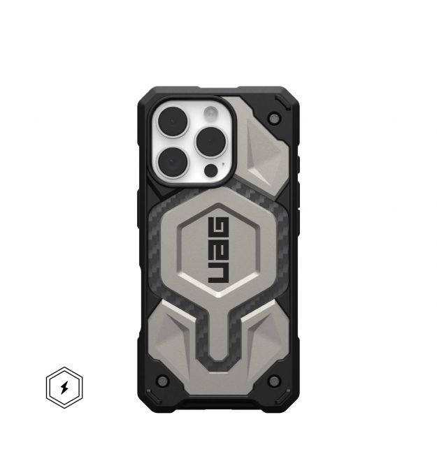 UAG Чехол для iPhone 16 Pro, Monarch Pro Magsafe, Titanium