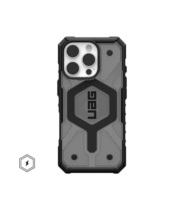 UAG Чехол для iPhone 16 Pro, Pathfinder Clear Magsafe, Ash