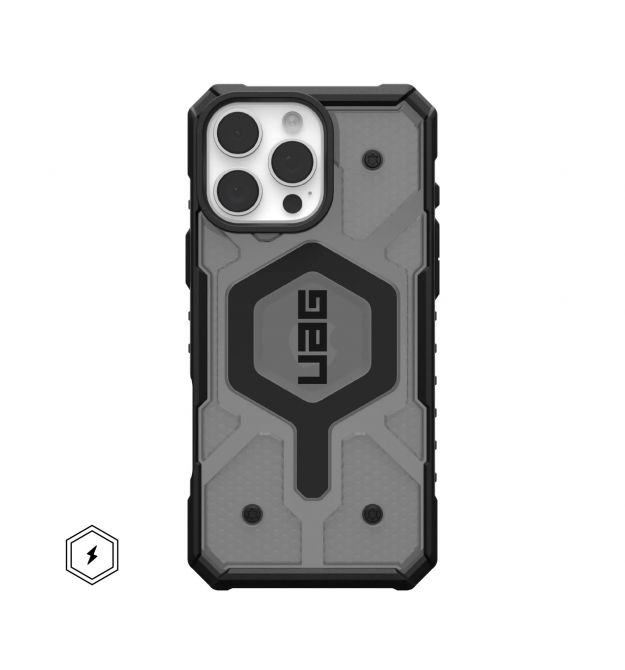 UAG Чехол для iPhone 16 Pro Max, Pathfinder Clear Magsafe, Ash