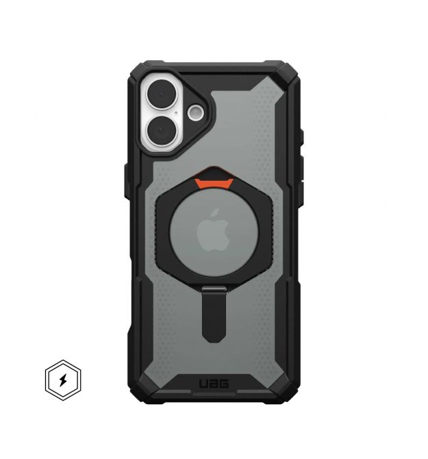 UAG Чехол для iPhone 16 Plus, Plasma XTE MagSafe, Black/Orange