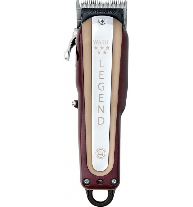 Wahl Машинка для стрижки Legend Cordless, акум., роторный мотор, насадок-8, расческа в компл., сталь, бордовый