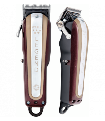 Wahl Машинка для стрижки Legend Cordless, акум., роторный мотор, насадок-8, расческа в компл., сталь, бордовый