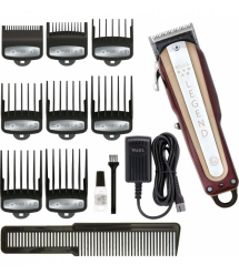 Wahl Машинка для стрижки Legend Cordless, акум., роторный мотор, насадок-8, расческа в компл., сталь, бордовый