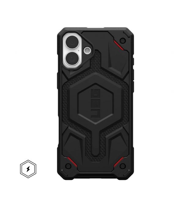 UAG Чехол для iPhone 16 Plus, Monarch Pro Magsafe, Kevlar Black