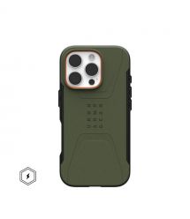 UAG Чехол для iPhone 16 Pro, Civilian Magsafe, Olive Drab