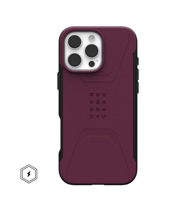 UAG Чехол для iPhone 16 Pro Max, Civilian Magsafe, Bordeaux