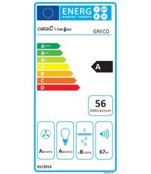 Cata & Can Вытяжка наклонная Roca, 80см, 1400м.куб/ч, Greco 80 wh, белый