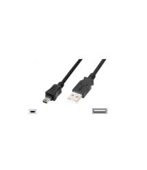 Digitus Кабель USB 2.0 (AM/miniB 5pin) 1.8м, черный