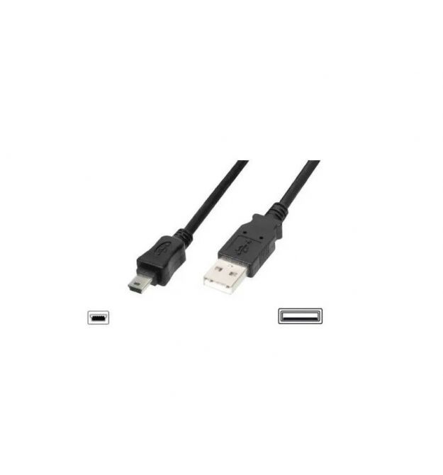 Digitus Кабель USB 2.0 (AM/miniB 5pin) 1.8м, черный