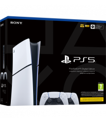 PlayStation Игровая консоль 5 Slim Digital Edition (2 геймпада Dualsense)