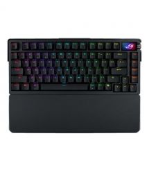 ASUS Клавиатура механическая ROG Azoth Extreme 81key, NX Snow, USB-A/WL/BT, EN, RGB, чёрный