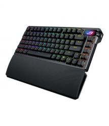 ASUS Клавиатура механическая ROG Azoth Extreme 81key, NX Snow, USB-A/WL/BT, EN, RGB, чёрный