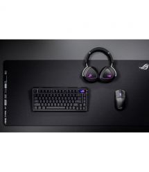 ASUS Клавиатура механическая ROG Azoth Extreme 81key, NX Snow, USB-A/WL/BT, EN, RGB, чёрный