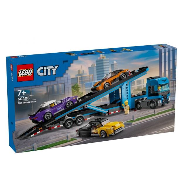 LEGO Конструктор City Грузовик-транспортер со спортивными авто