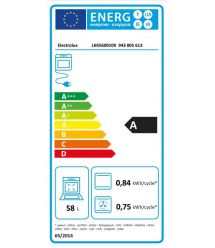 Electrolux Плита комбинированная, 58л, 50x60см, конвекция, пар, нерж