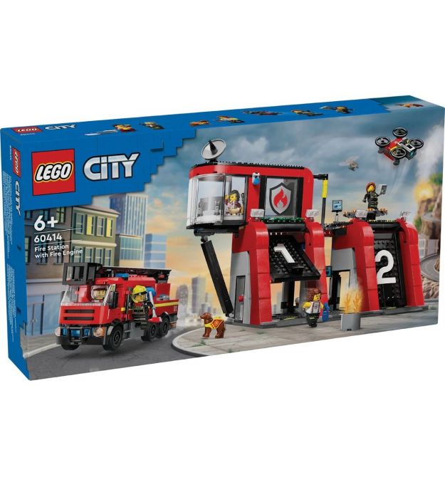LEGO Конструктор City Пожарное депо с пожарной машиной